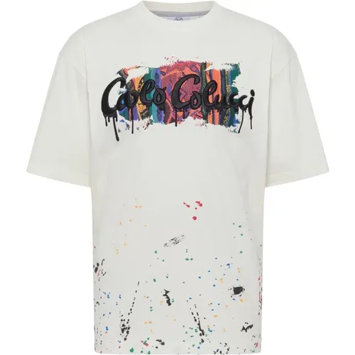 Modern Art T-Shirt , Herren, Größe: M - carlo colucci - Modalova
