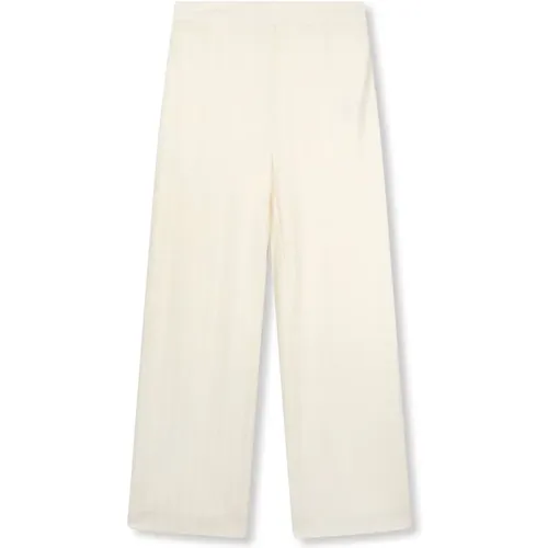 Knitted Structured Pants Nova , female, Sizes: S - Refined Department - Modalova