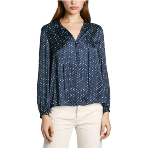 Polka Dot Satin Shirt , female, Sizes: S, XS - Pepe Jeans - Modalova