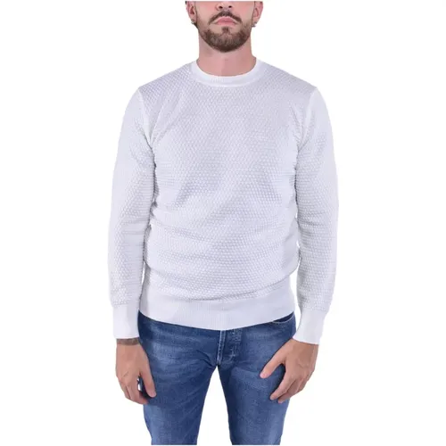 Wool Knit Sweater with Polka Dots , male, Sizes: L, M, S, XL, 2XL - Kangra - Modalova