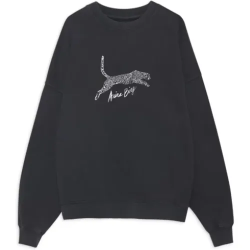 Spencer Spotted Leopard Sweatshirt , Damen, Größe: XS - Anine Bing - Modalova