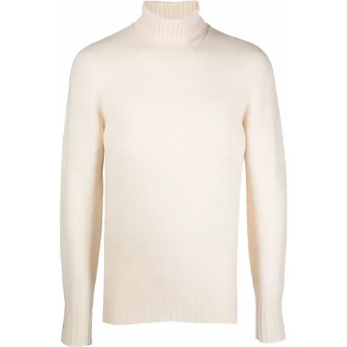 Ribbed Knit Roll Neck Sweater , male, Sizes: XL, L - Drumohr - Modalova