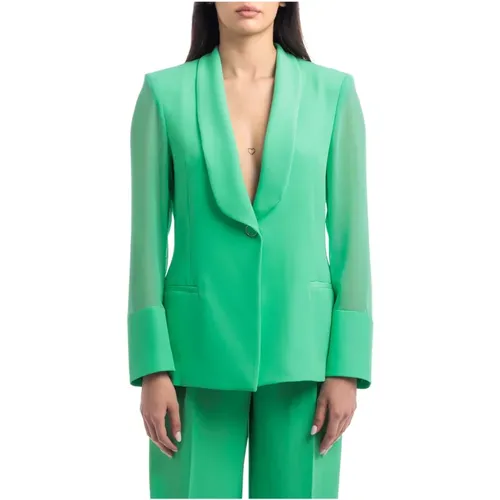 Elegant One-Button Jacket , female, Sizes: XS - Simona Corsellini - Modalova
