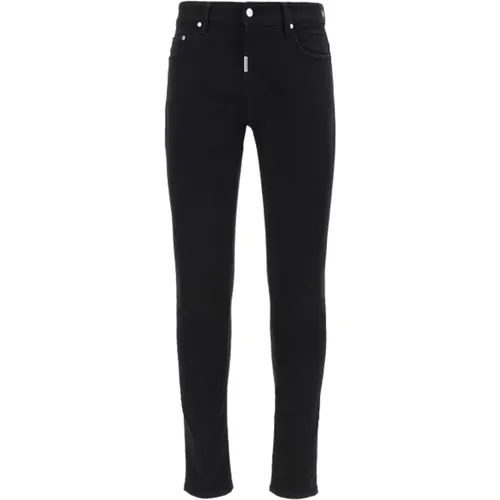 Schwarze Slim-Fit Denim Jeans , Herren, Größe: W30 - Represent - Modalova