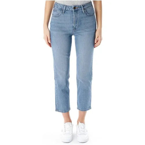 Carol Straight Fit High Waist Jeans , Damen, Größe: W25 L31 - Lee - Modalova