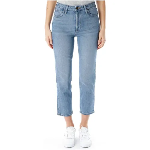 Carol Straight Fit High Waist Jeans , Damen, Größe: W27 L33 - Lee - Modalova