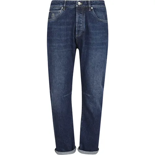 Blaue Denim Jeans Aw24 , Herren, Größe: M - BRUNELLO CUCINELLI - Modalova