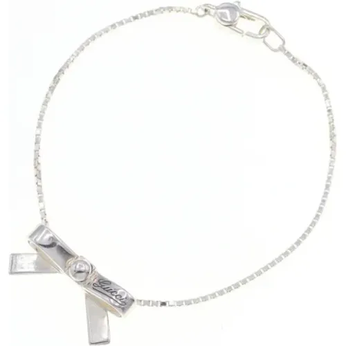 Pre-owned Silver Silver Bracelet , female, Sizes: ONE SIZE - Gucci Vintage - Modalova