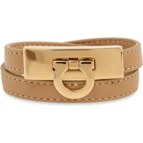 Lederarmband , Damen, Größe: M - Salvatore Ferragamo - Modalova