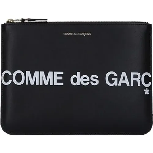 Klassische Schwarze Leder Reißverschluss Brieftasche - Comme des Garçons - Modalova