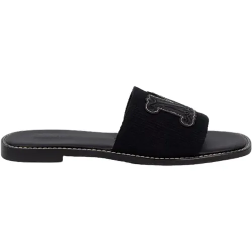 Geneve Leather Slides , female, Sizes: 6 UK, 8 UK, 3 UK - Max Mara - Modalova