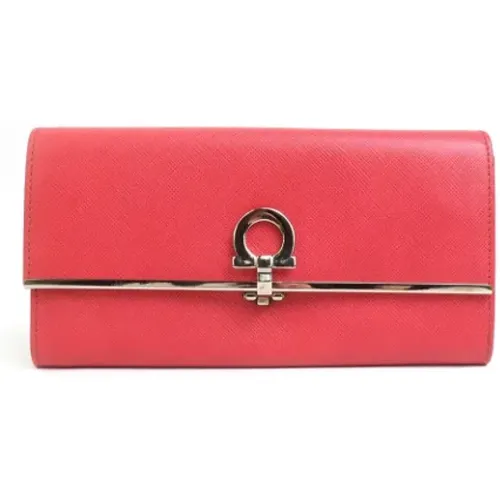 Pre-owned Leather wallets , female, Sizes: ONE SIZE - Salvatore Ferragamo Pre-owned - Modalova