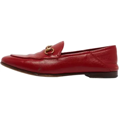 Pre-owned Leather flats , female, Sizes: 3 UK - Gucci Vintage - Modalova