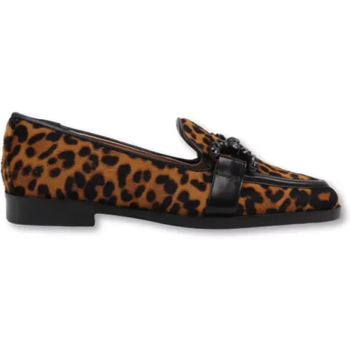 Leopard Print Loafer Ankle Boots , female, Sizes: 6 UK, 5 1/2 UK, 4 UK, 5 UK, 7 UK - Roberto Festa - Modalova