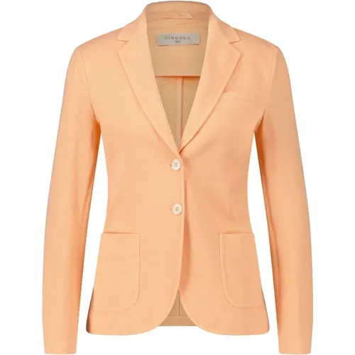 Baumwoll Slim-Fit Blazer Eleganter Look - Circolo 1901 - Modalova