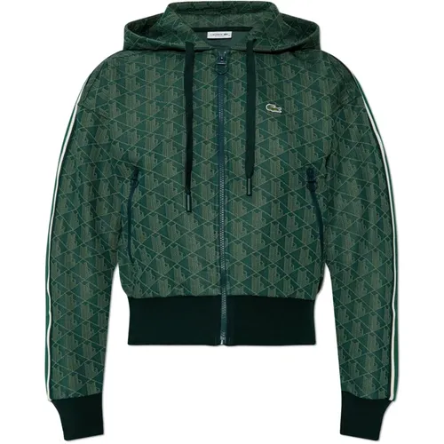 Sweatshirt mit Monogramm , Damen, Größe: S - Lacoste - Modalova