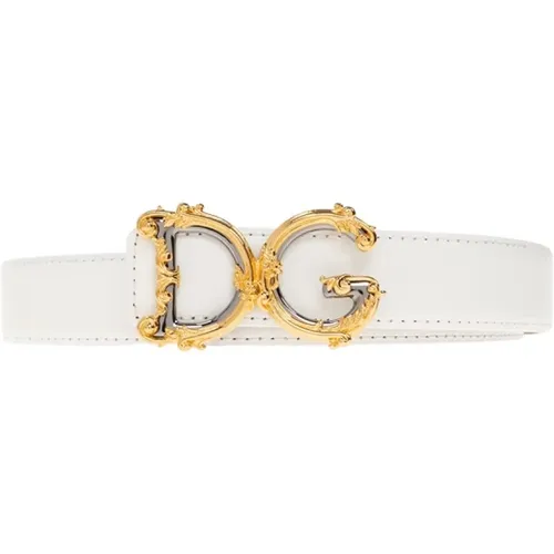 Ledergürtel , Damen, Größe: 85 CM - Dolce & Gabbana - Modalova
