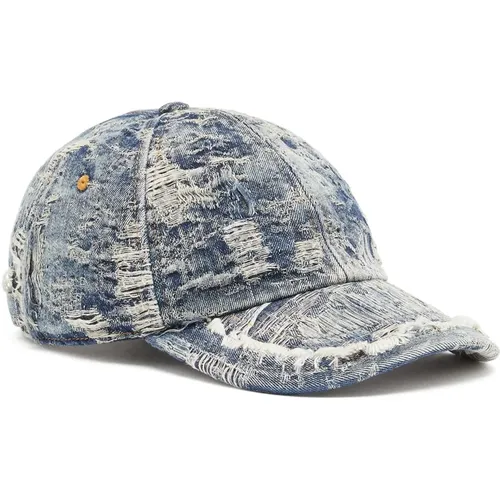 Denim Baseball Hat Adjustable Closure , male, Sizes: M - Diesel - Modalova