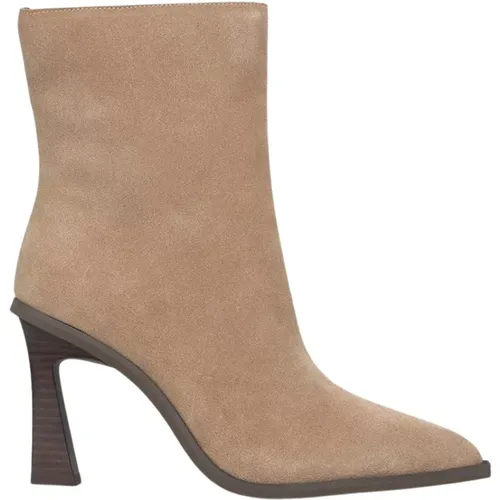 Pointed Toe Heeled Ankle Boot , female, Sizes: 5 UK, 2 UK, 4 UK, 8 UK, 7 UK, 6 UK - Alma en Pena - Modalova