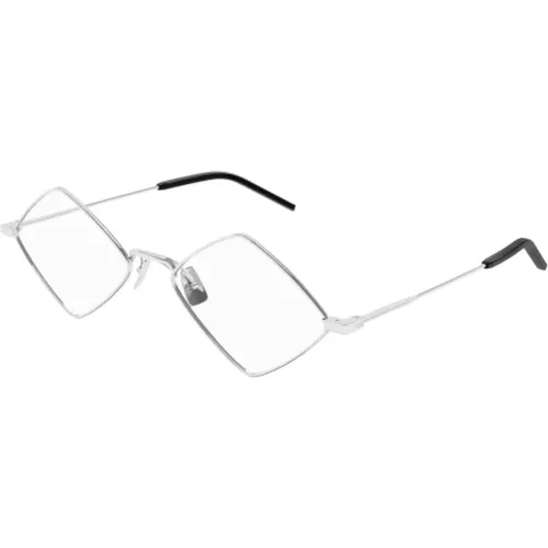 Diamantoptische Brille in Silber - Saint Laurent - Modalova