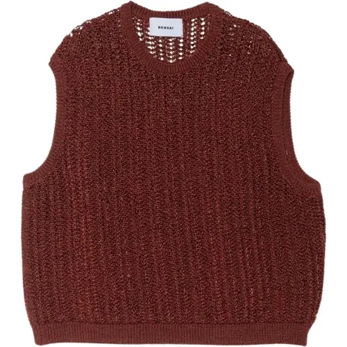 Oversized Knit Tank Top , male, Sizes: S - Bonsai - Modalova