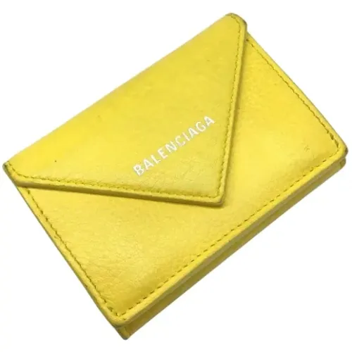 Pre-owned Leather wallets , female, Sizes: ONE SIZE - Balenciaga Vintage - Modalova