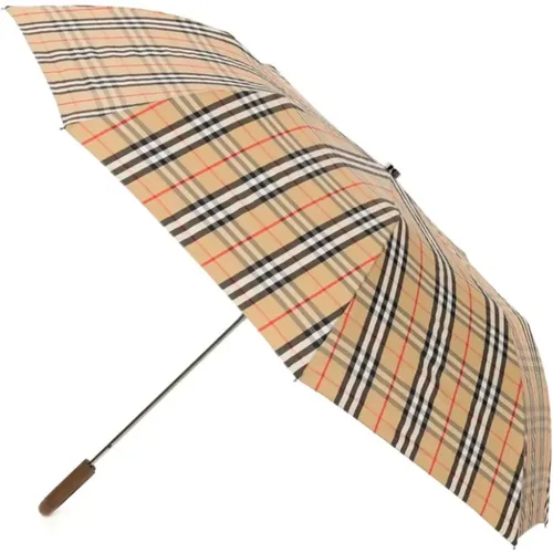 Check Umbrella with Coordinating Cover , female, Sizes: ONE SIZE - Burberry - Modalova