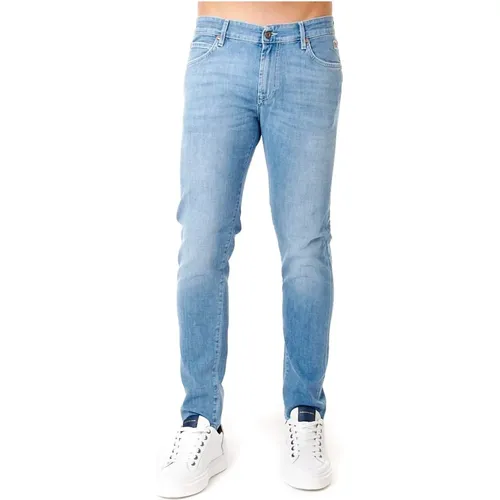 Penelope Denim Jeans Slim Fit , Herren, Größe: W35 - Roy Roger's - Modalova