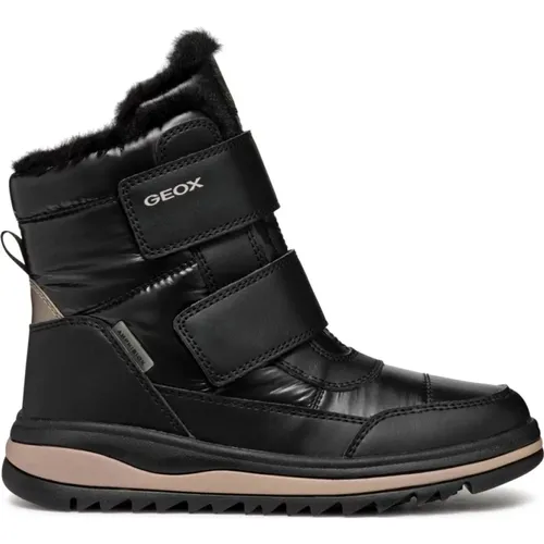 Schwarze Mädchen Kinder Stiefel Adelhide Booties - Geox - Modalova