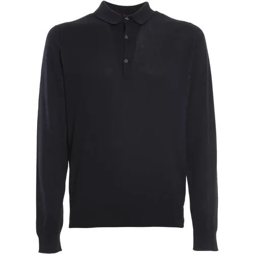 Grünes Langarm-Poloshirt - John Smedley - Modalova