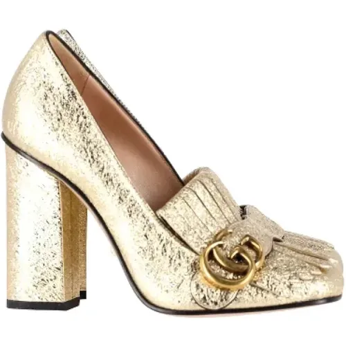 Pre-owned Leather heels , female, Sizes: 2 UK - Gucci Vintage - Modalova