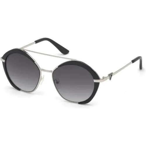 Sunglasses Silver/Black Gradient , female, Sizes: 54 MM - Guess - Modalova