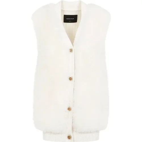 Shearling Gilet , female, Sizes: 2XS, XS - Fabiana Filippi - Modalova