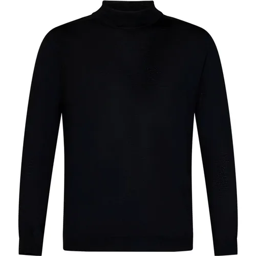 Merino Wool Turtleneck Sweater , male, Sizes: XL, 3XL, 4XL, 2XL, S, L - Low Brand - Modalova