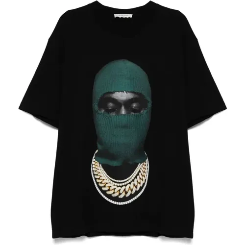 Schwarzes Mask20 Baumwoll-T-Shirt , Herren, Größe: S - IH NOM UH NIT - Modalova