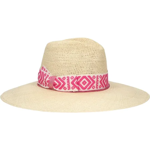 Sophie Panama Semicrochet Hatband - Borsalino - Modalova