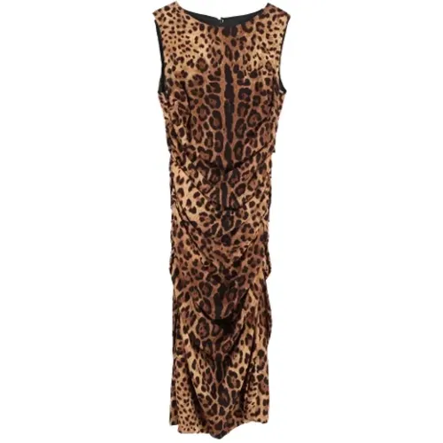 Pre-owned Silk dresses , female, Sizes: 2XL - Dolce & Gabbana Pre-owned - Modalova