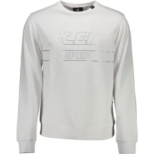 Langarm Crewneck Sweatshirt Weiß - Plein Sport - Modalova