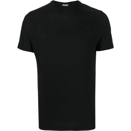 T-shirt and Polo Collection , male, Sizes: 4XL, S - Zanone - Modalova