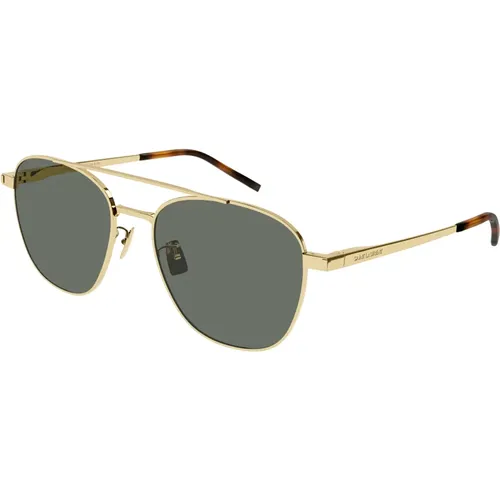 Gold/Green Sunglasses SL 537 - Saint Laurent - Modalova