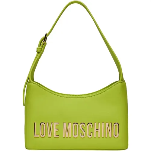 Gelbe Schultertasche Trendy Design - Moschino - Modalova
