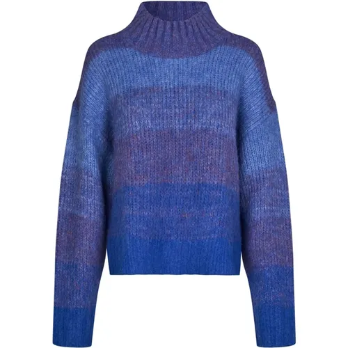 Blauer Strickpullover mit Langen Ärmeln - Lollys Laundry - Modalova