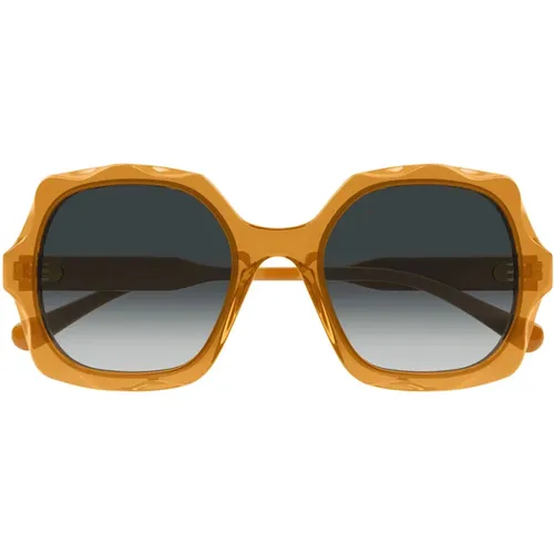 Oversized Square Sunglasses Spring Summer 2024 , female, Sizes: 53 MM - Chloé - Modalova