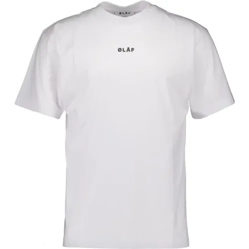 Block Tee T-Shirt , male, Sizes: L - Olaf Hussein - Modalova
