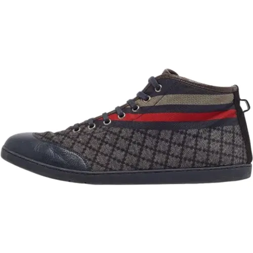 Pre-owned Leather sneakers , male, Sizes: 8 1/2 UK - Gucci Vintage - Modalova