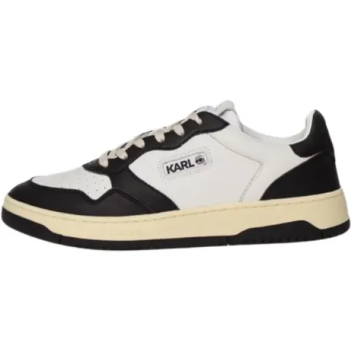 Mens Flat Lace-up Sneaker , male, Sizes: 9 UK, 10 UK, 7 UK, 8 UK - Karl Lagerfeld - Modalova