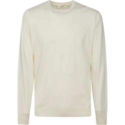 Milk Roundneck Sweater , male, Sizes: 3XL - Filippo De Laurentiis - Modalova