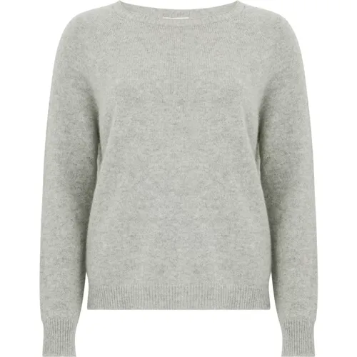 Grey Cashmere Sweaters , female, Sizes: XS, S, M - Tabaroni Cashmere - Modalova