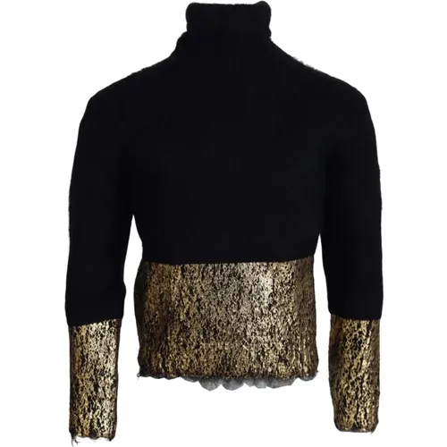Mohair Turtleneck Sweater , male, Sizes: XS - Dolce & Gabbana - Modalova