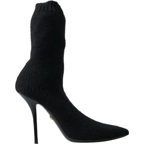 Schwarze Stiletto-Absatz Stiefeletten für Damen - Dolce & Gabbana - Modalova